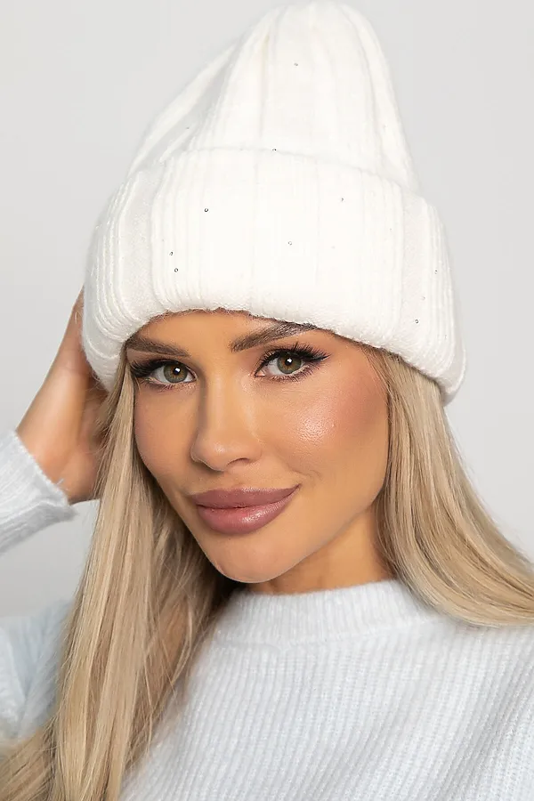 Шапка двухслойная Зимние деньки LADY TAIGA, молочная - фото 2