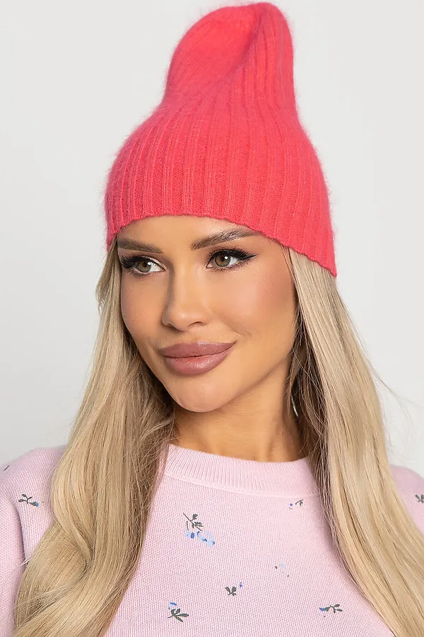 Шапка однослойная Большой город LADY TAIGA, арбуз - фото 2