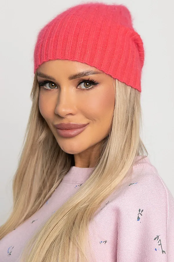 Шапка однослойная Большой город LADY TAIGA, арбуз - фото 2