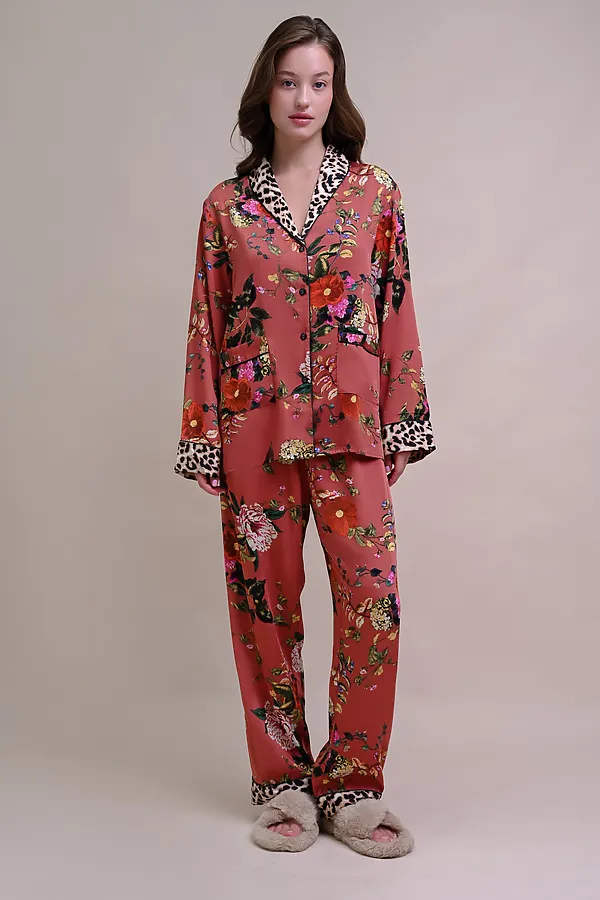 Пижама INDEFINI, персиковый - фото 2