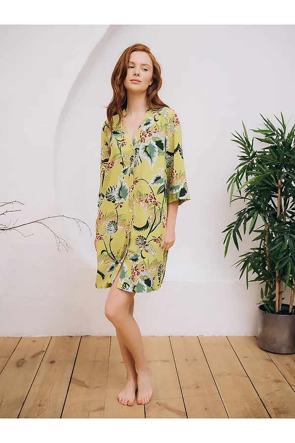 Туника INDEFINI, оливковый - фото 2