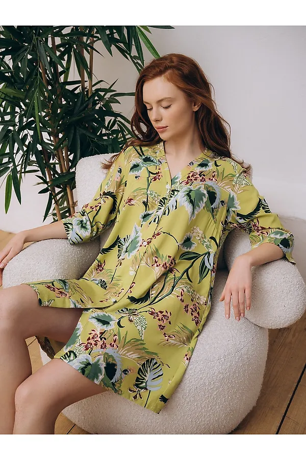 Туника INDEFINI, оливковый - фото 2