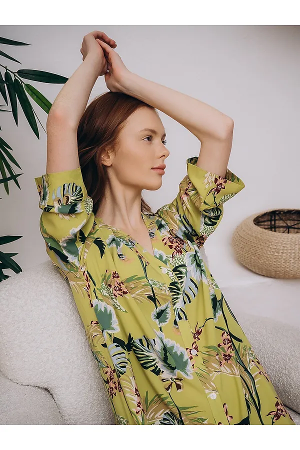 Туника INDEFINI, оливковый - фото 2