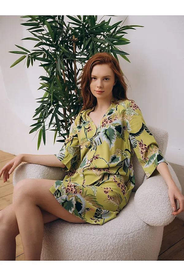 Туника INDEFINI, оливковый - фото 2