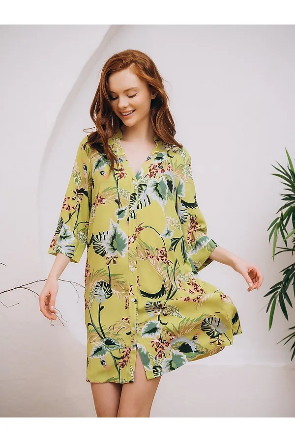 Туника INDEFINI, оливковый - фото 2