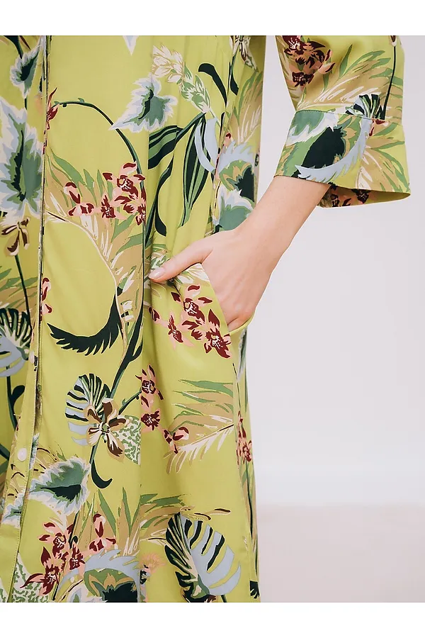 Туника INDEFINI, оливковый - фото 2