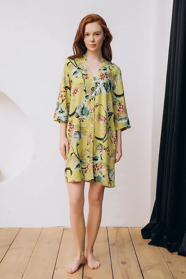 Туника INDEFINI, оливковый - фото 2