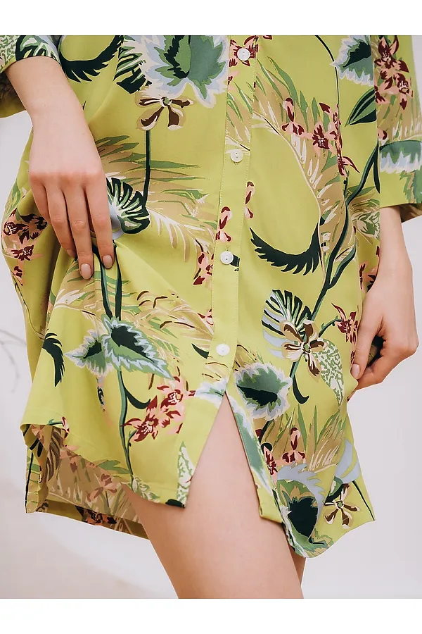 Туника INDEFINI, оливковый - фото 2