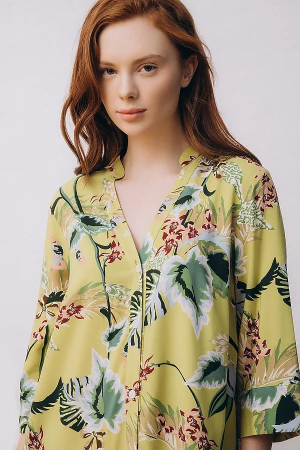 Туника INDEFINI, оливковый - фото 2