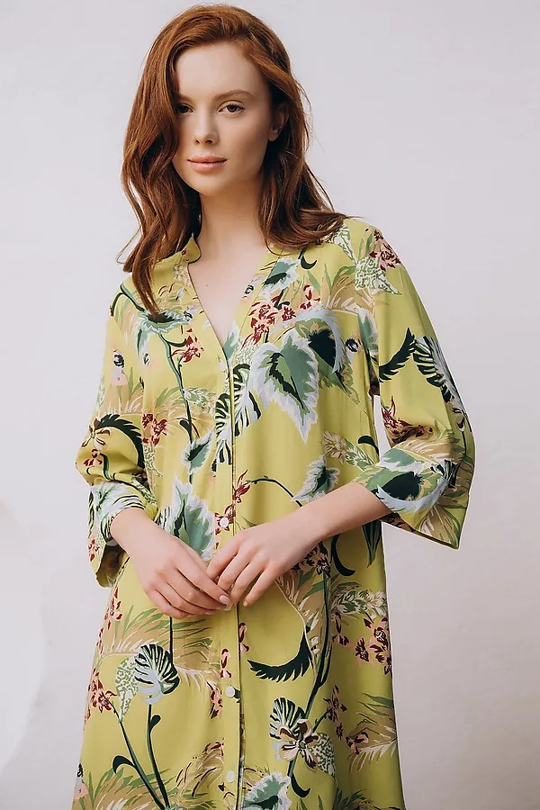 Туника INDEFINI, оливковый - фото 2