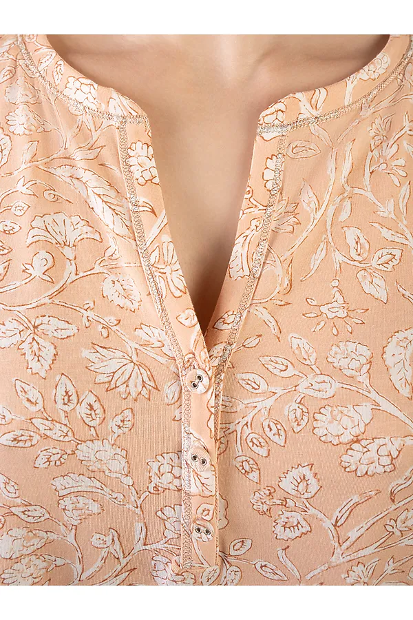 Сорочка INDEFINI, персиковый - фото 2