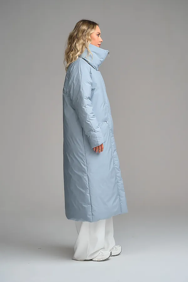 Пуховик женский HOOPS, серо-голубой - фото 2