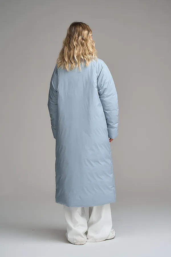 Пуховик женский HOOPS, серо-голубой - фото 2