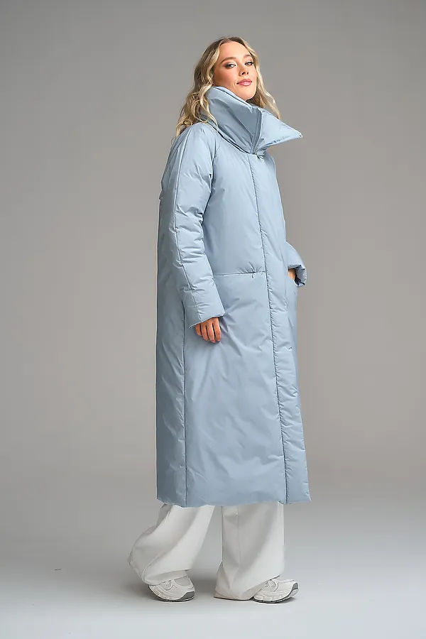Пуховик женский HOOPS, серо-голубой - фото 2