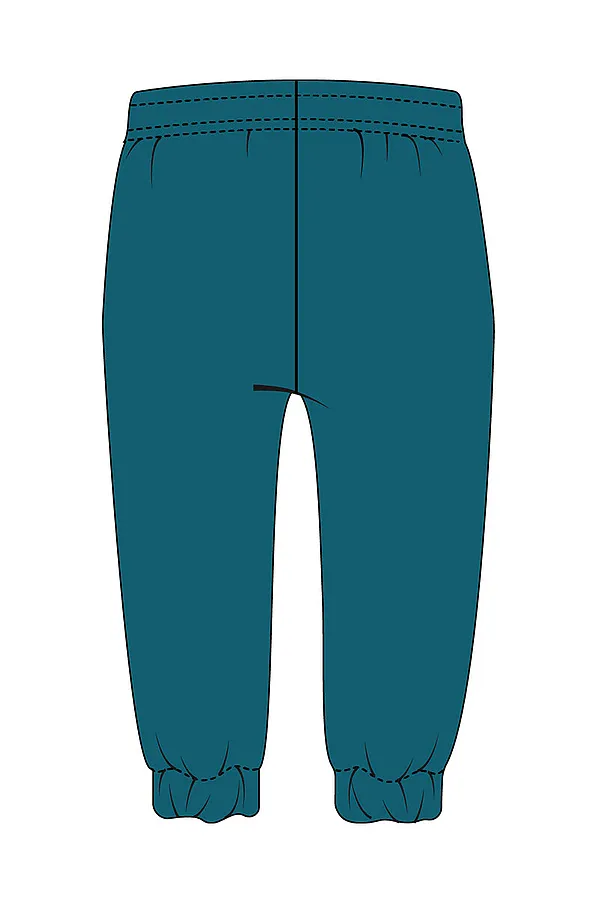 Комплект детский трикотажный для мальчиков: фуфайка (футболка с длинными рукавами), брюки PLAYTODAY, бирюзовый,голубой - фото 2