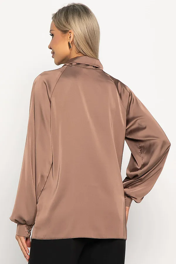 Блуза Элеонора LADY TAIGA, коричневая - фото 2