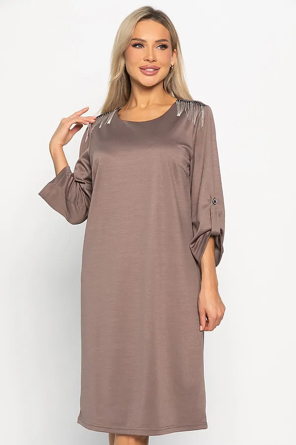 Платье Лайма LADY TAIGA, кофе - фото 2