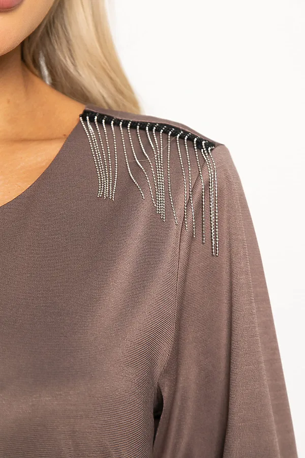 Платье Лайма LADY TAIGA, кофе - фото 2