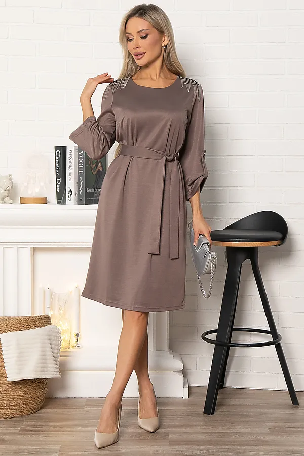 Платье Лайма LADY TAIGA, кофе - фото 2