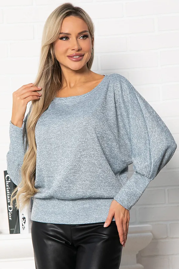 Блуза Гостья из будущего НЬЮ LADY TAIGA, голубая - фото 2