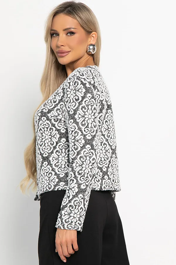 Жакет Парижское вдохновение LADY TAIGA, черно-белый - фото 2