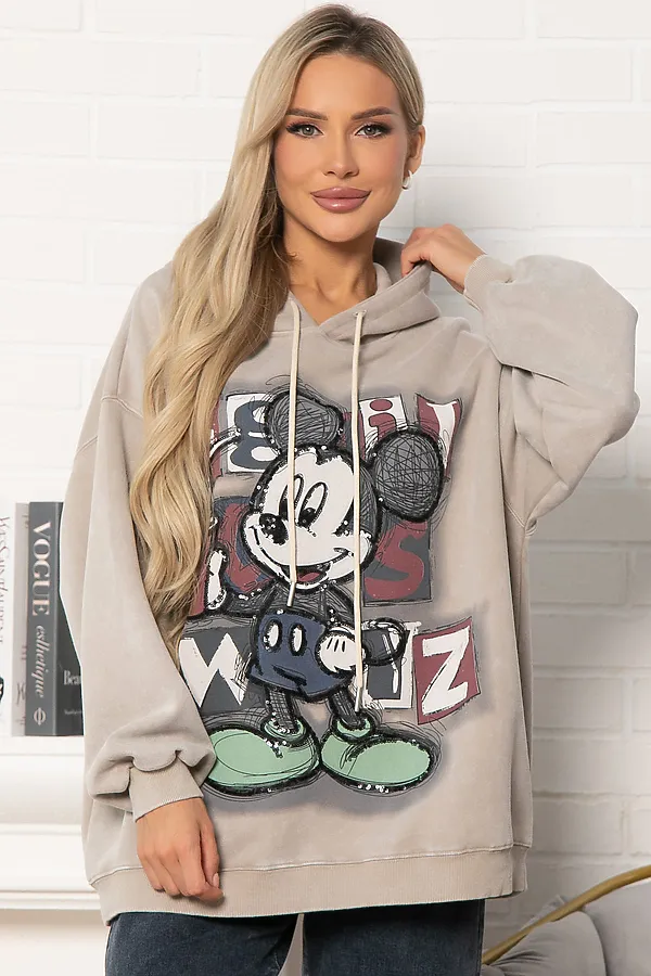 Толстовка с капюшоном Урбан LADY TAIGA, бежевая - фото 2