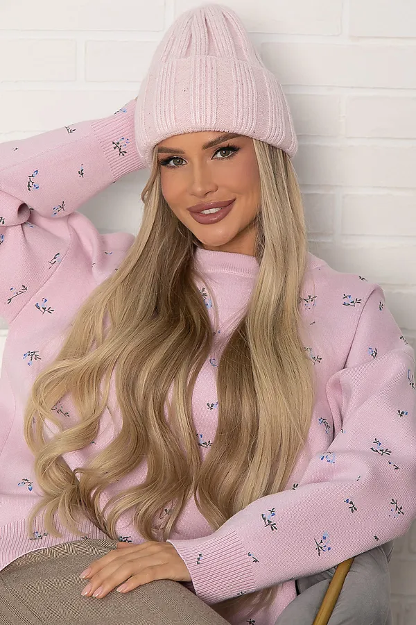 Шапка двухслойная Зимние деньки LADY TAIGA, нежно-розовая - фото 2