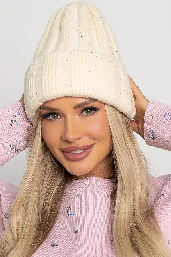 Шапка двухслойная Зимние деньки LADY TAIGA, айвори - фото 2