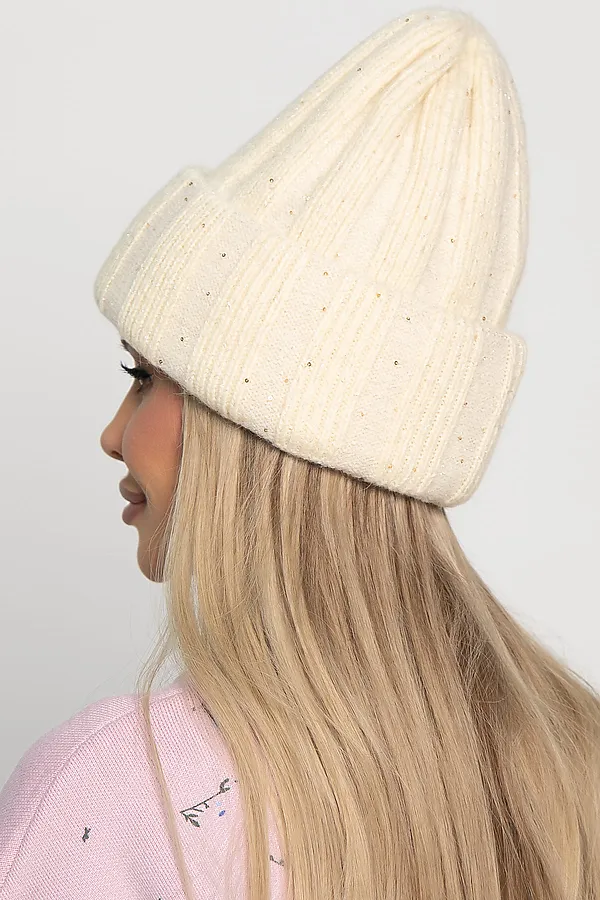 Шапка двухслойная Зимние деньки LADY TAIGA, айвори - фото 2