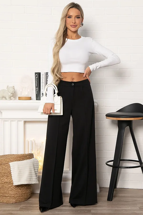 Брюки трикотажные Лаос LADY TAIGA, черные - фото 2