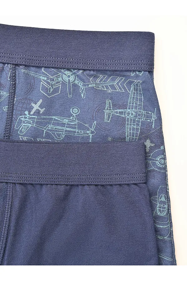 Набор мужских трусов-боксеров INDEFINI, синий - фото 2