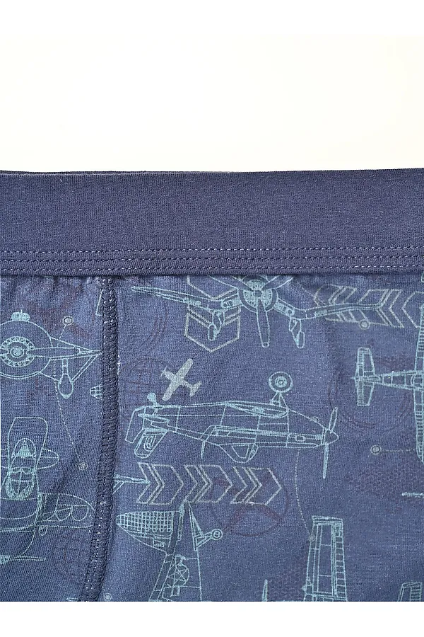 Набор мужских трусов-боксеров INDEFINI, синий - фото 2