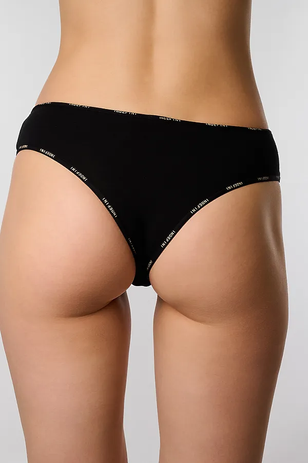 Женские Стринги INDEFINI, черный - фото 2