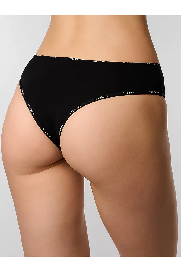 Женские Стринги INDEFINI, черный - фото 2