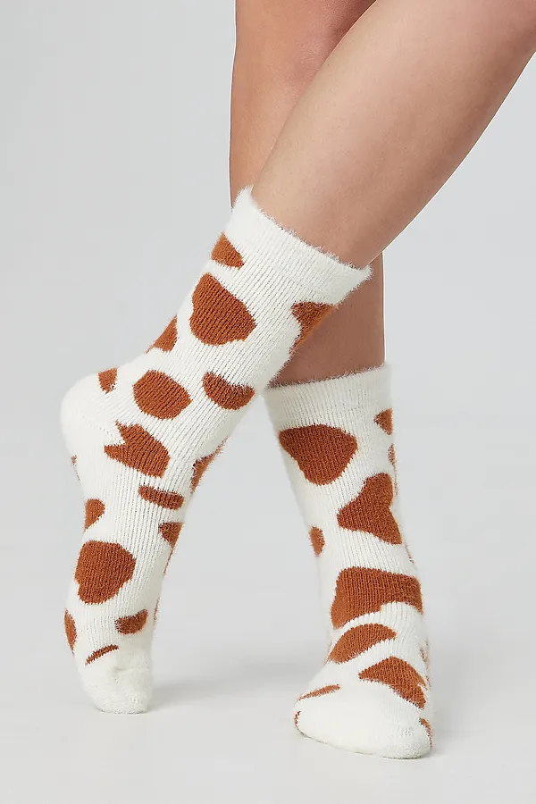 Носки женские MARK FORMELLE, молочный /рыжий - фото 2