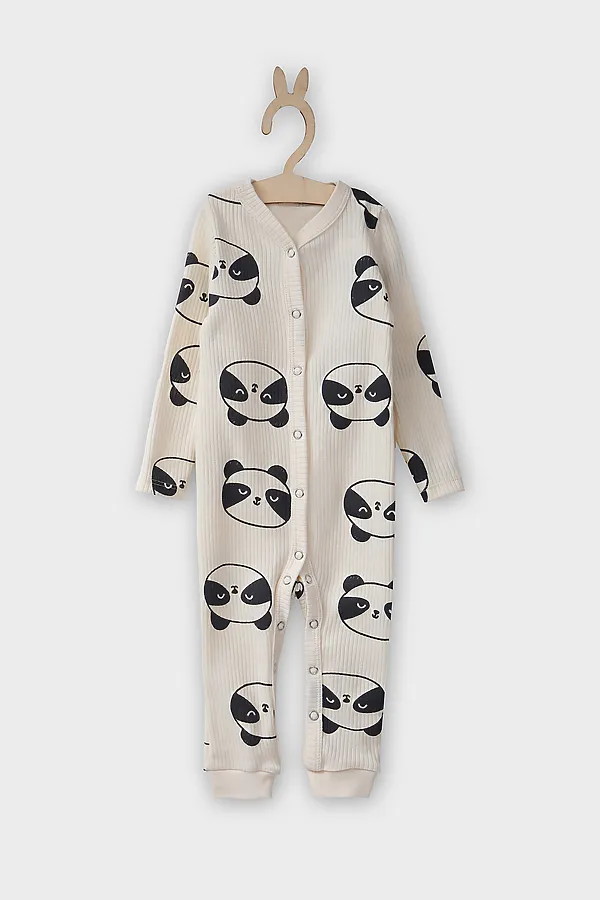 Комбинезон нательный детский MARK FORMELLE, панды на молочном - фото 2