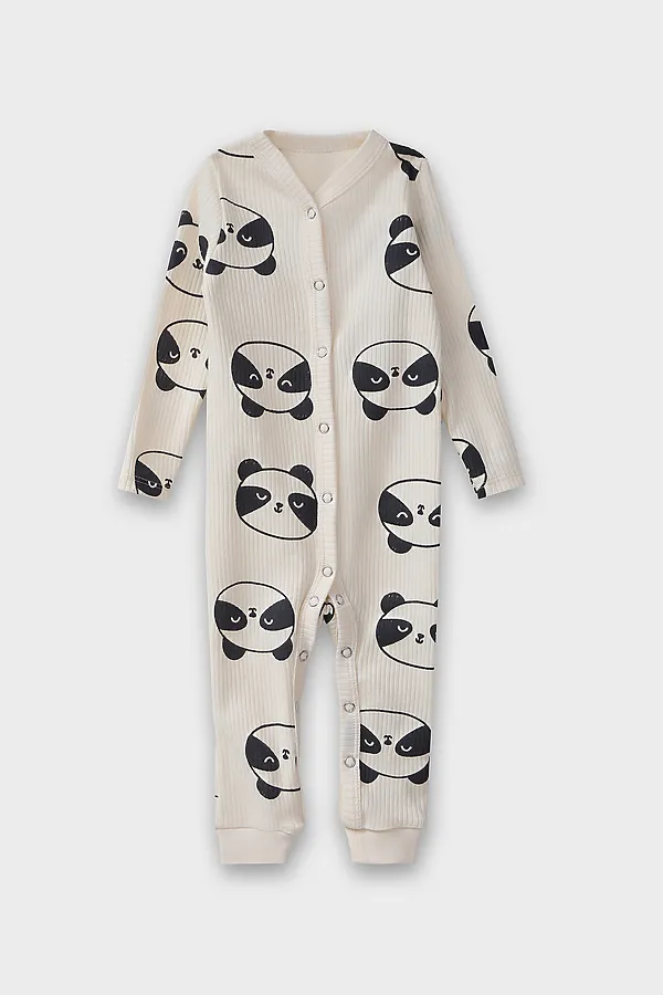 Комбинезон нательный детский MARK FORMELLE, панды на молочном - фото 2