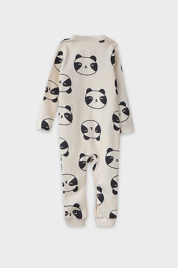 Комбинезон нательный детский MARK FORMELLE, панды на молочном - фото 2