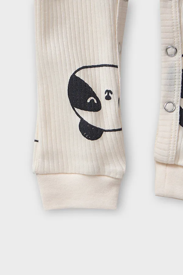 Комбинезон нательный детский MARK FORMELLE, панды на молочном - фото 2