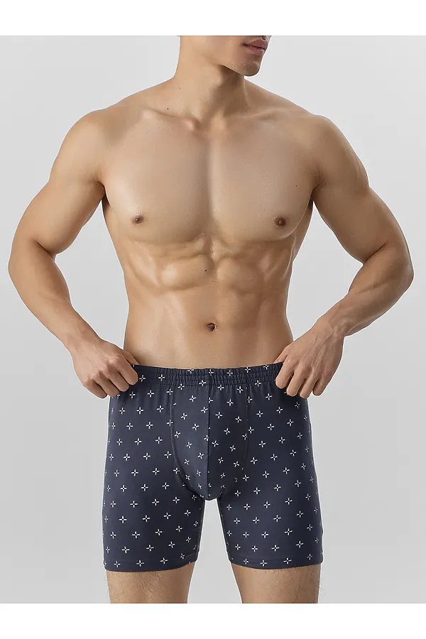 Трусы мужские MARK FORMELLE, треугольники на т.сером - фото 2