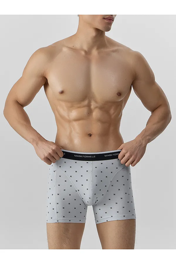 Трусы мужские MARK FORMELLE, квадраты на св.сером - фото 2
