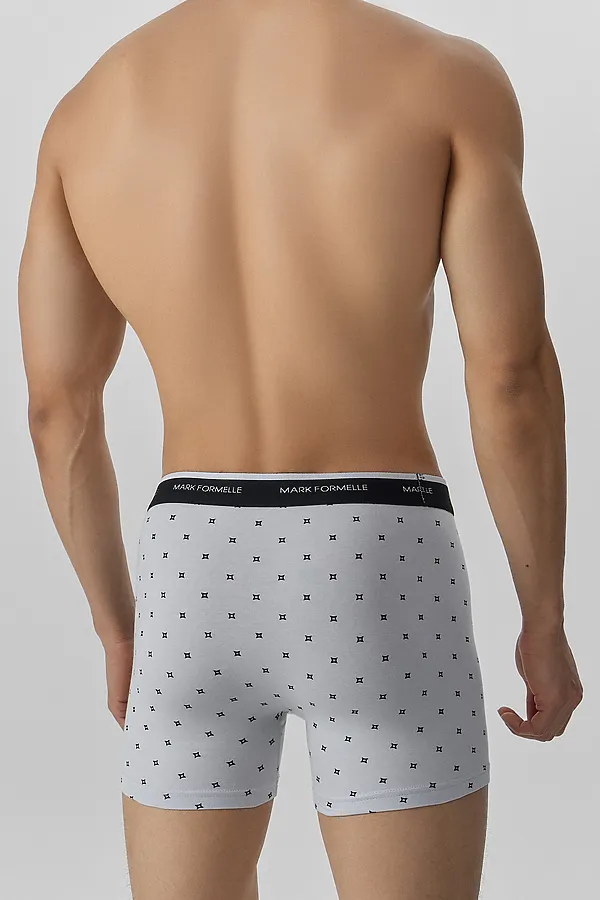 Трусы мужские MARK FORMELLE, квадраты на св.сером - фото 2
