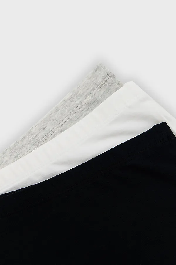 Трусы для девочек (3шт.) MARK FORMELLE, белый + серый меланж 4306-а +черный - фото 2