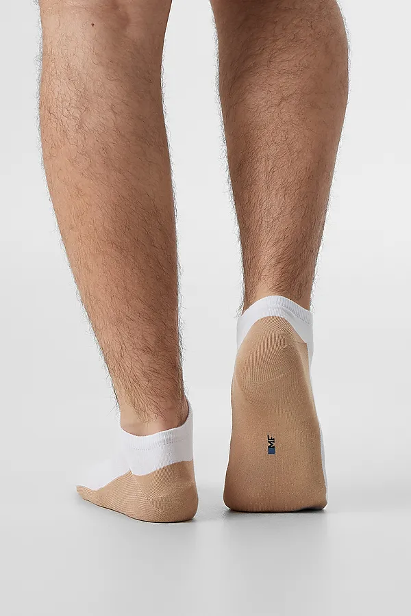 Носки мужские MARK FORMELLE, белый /капучино - фото 2