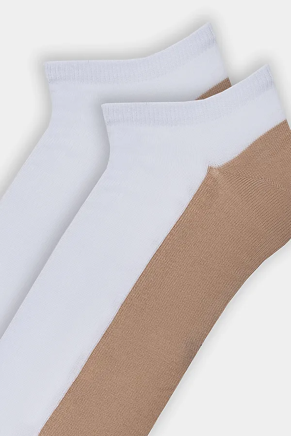 Носки мужские MARK FORMELLE, белый /капучино - фото 2