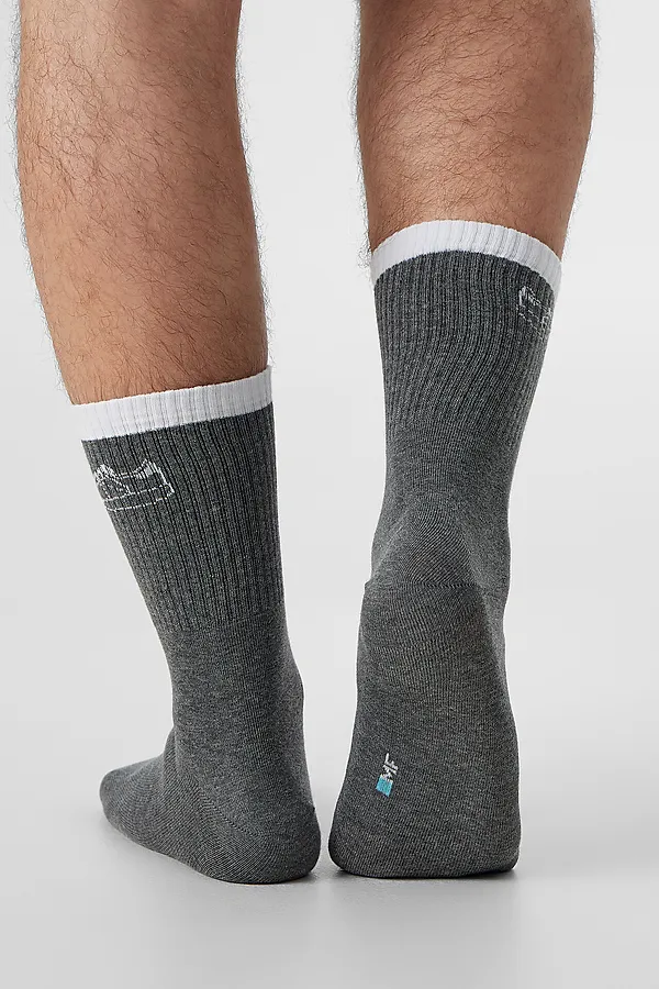 Носки мужские MARK FORMELLE, т.серый меланж - фото 2