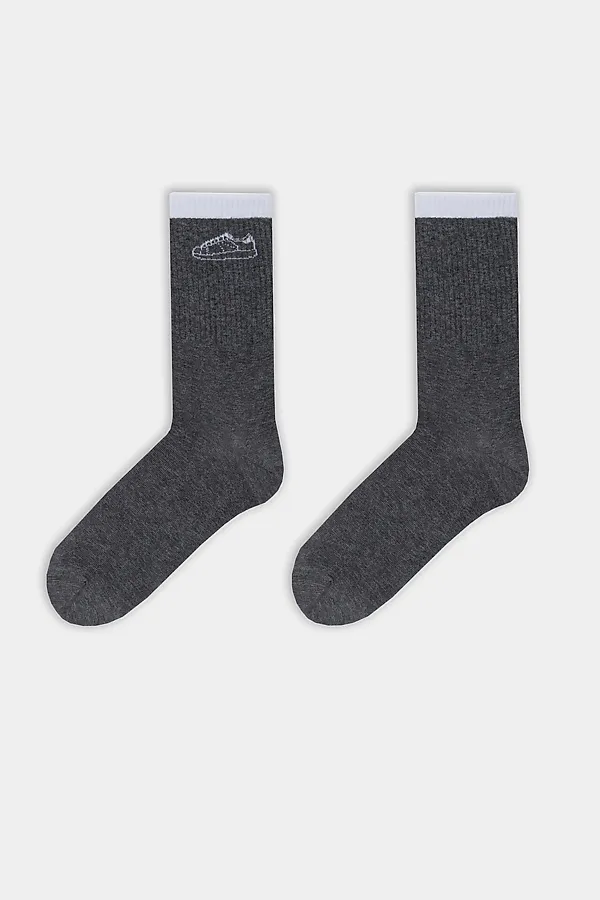 Носки мужские MARK FORMELLE, т.серый меланж - фото 2