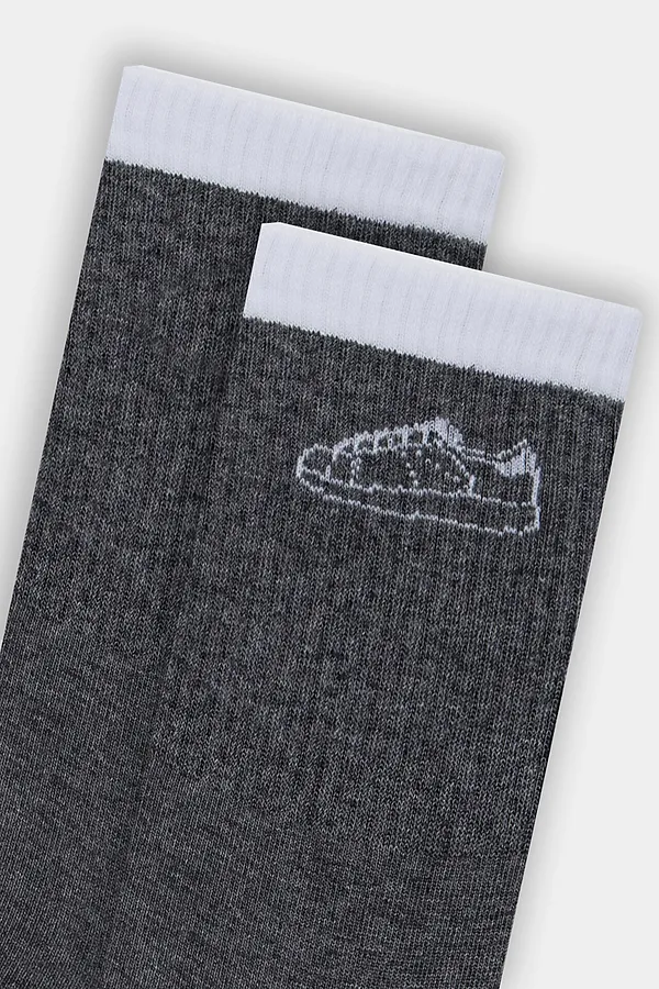 Носки мужские MARK FORMELLE, т.серый меланж - фото 2