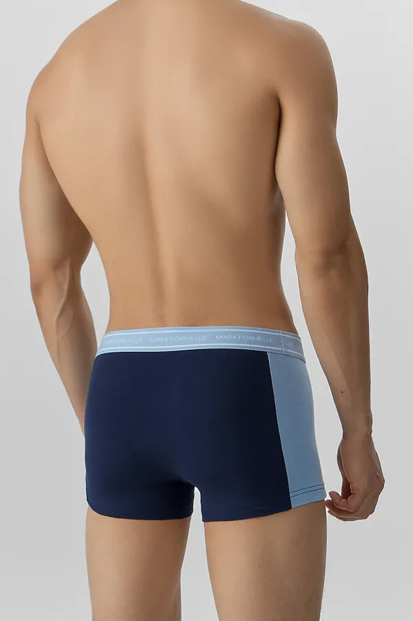 Трусы мужские MARK FORMELLE, глубокий синий +пыльно -голубой - фото 2