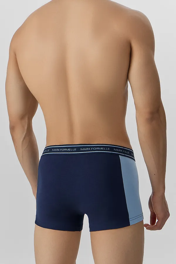 Трусы мужские MARK FORMELLE, глубокий синий +пыльно -голубой1 - фото 2
